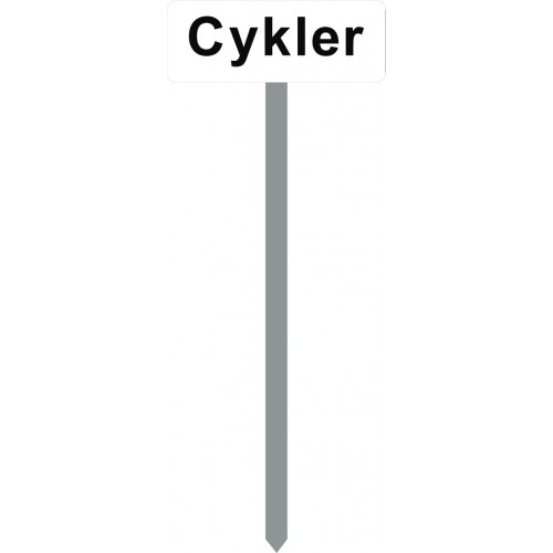 1086H-2-120cm-15x40cm Cykler Parkeringsspyd
