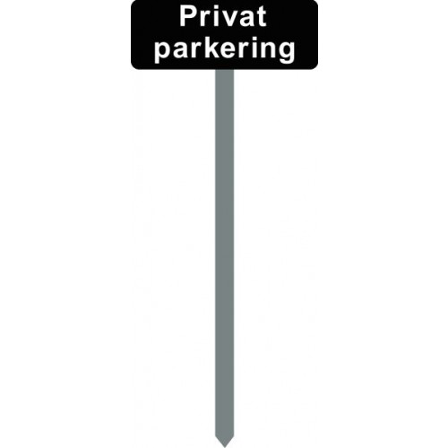 1086S-8-120cm15x40cm Privat parkering Parkeringsspyd