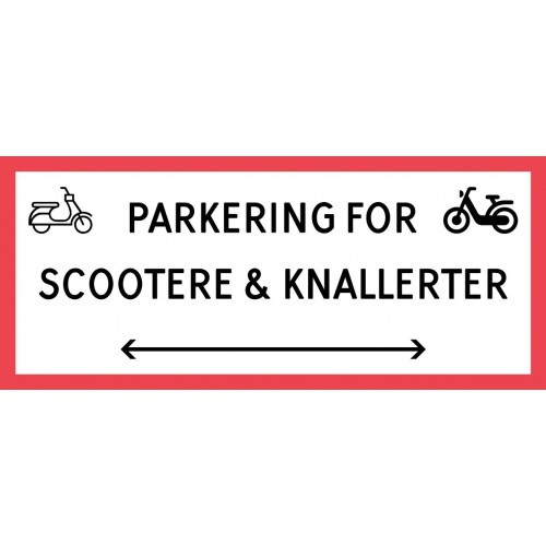 1099-30x70-100R Scooter & knallert parkering dobbeltpil