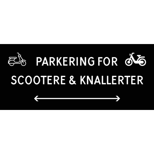 1099-30x70-100S Scooter & knallert parkering dobbeltpil