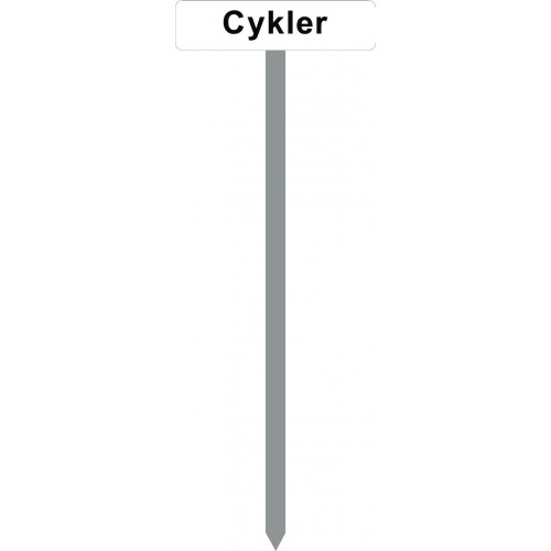 H2-120cm Parkeringsspyd 10x40cm Cykler