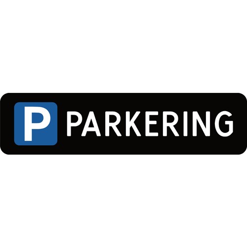 PARKERING parkeringsskilt 10x40 cm