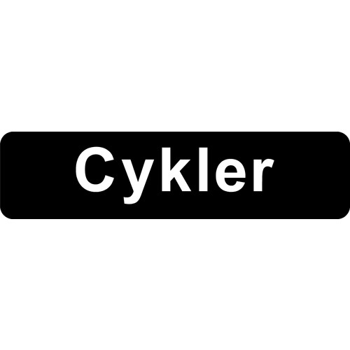 Cykler 10x40 cm Parkeringsskilt 