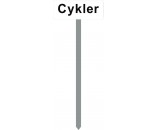 1086H-2-120cm-15x40cm Cykler Parkeringsspyd