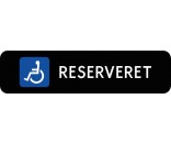 1099-3-10x40S Handicap reserveret-skilte
