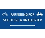 1099-30x70-100B Scooter & knallert parkering dobbeltpil