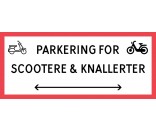 1099-30x70-100R Scooter & knallert parkering dobbeltpil
