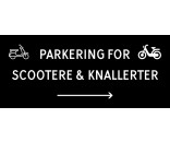 1099-30x70-102S Scooter & knallert parkering højrepil