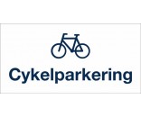 Cykelparkering - Aluskilt