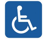 Handicapskilt 40x40 cm - Invalideskilt 40x40 cm