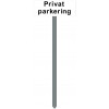 1086H-8-120cm15x40cm Privat parkering Parkeringsspyd