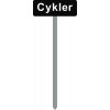 1086S-2-120cm-15x40cm Cykler Parkeringsspyd