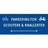 1099-30x70-100B Scooter & knallert parkering dobbeltpil