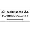 1099-30x70-100H Scooter & knallert parkering dobbeltpil
