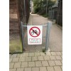Cykler forbudt - Pas på børnene 70x50 cm Aluskilt