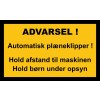 AUTOMATISK PLÆNEKLIPPER 30X50 CM ALUSKILTE-SORT / GUL
