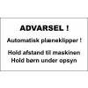 AUTOMATISK PLÆNEKLIPPER 30X50 CM ALUSKILTE-HVID/SORT-