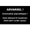 AUTOMATISK PLÆNEKLIPPER 30X50 CM ALUSKILTE-SORT / HVID
