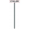 R1-120cm Parkeringsspyd 10x40cm Cykler