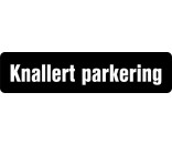 Knallert parkering 12x50cm - Parkeringsskilte 