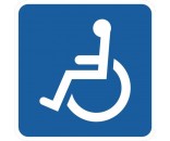 Handicapskilt / Invalideskilt 50x50 cm 