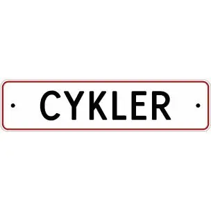 Cykler 10x40 cm Parkeringsskilt - P Skilt 10x40cm