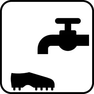 VASK DINE FODBOLDSTØVLER HER P119 PIKTOGRAM - Sport