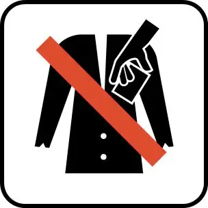 TØM LOMMERNE P251 PIKTOGRAM - Piktogram / Symbol