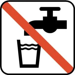 IKKE DRIKKEVAND DS112 PIKTOGRAM - Dansk standard (DS)