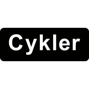 Cykler 15x40 cm Parkeringsskilte - Aluskilte 15x40cm
