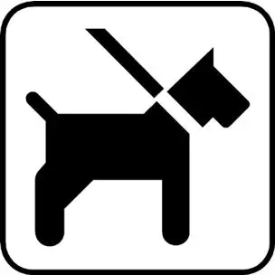 HUND I SNOR DS326 PIKTOGRAM - Hundeskilte