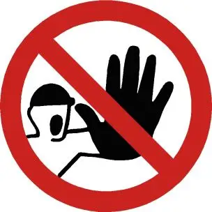 ADGANG FORBUDT PIKTOGRAM ASS-3 - Sikkerhed