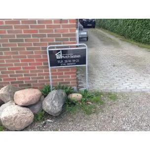 Håndværkerskilt - Byggepladsskilt 30x60 cm - Dobbeltsidet - Byggepladsskilte