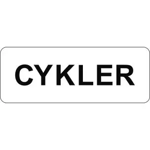 CYKLER 15x40 cm Parkeringsskilte - Aluskilte 15x40cm