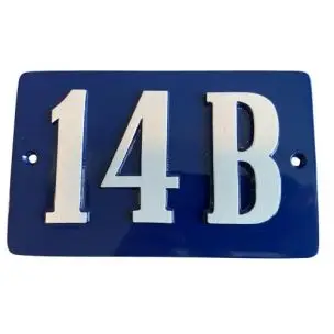 HUSNUMMER STØBT SKILT 95x160 mm - Støbte skilte