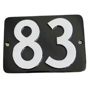 HUSNUMMER STØBT SKILT nr. 1-19 95x120mm - Støbte skilte