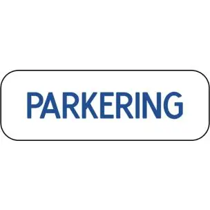 PARKERING 20x60 cm Parkeringsskilte - Vejskilte
