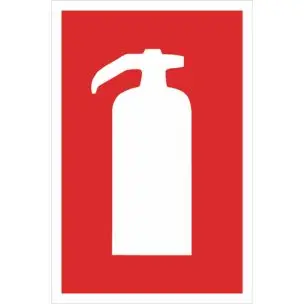 B225 Brandslukker - Aluskilt 30x20 cm - Aluskilte 30x20cm