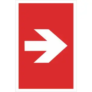 B229 Pil - Aluskilt 30x20 cm - Aluskilte 30x20cm