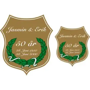 GULDBRYLLUPSSKJOLD - Anledningsskilte