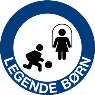 Legende børn ALUSKILT - Advarselsskilte